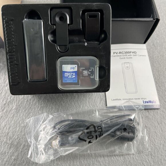 NEW in Box LawMate PV-RC300FHD Mini HD 1080P Police Cam Stick DVR Body Camera - Picture 7 of 8